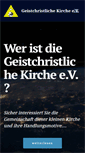 Mobile Screenshot of geistchristliche-kirche.de